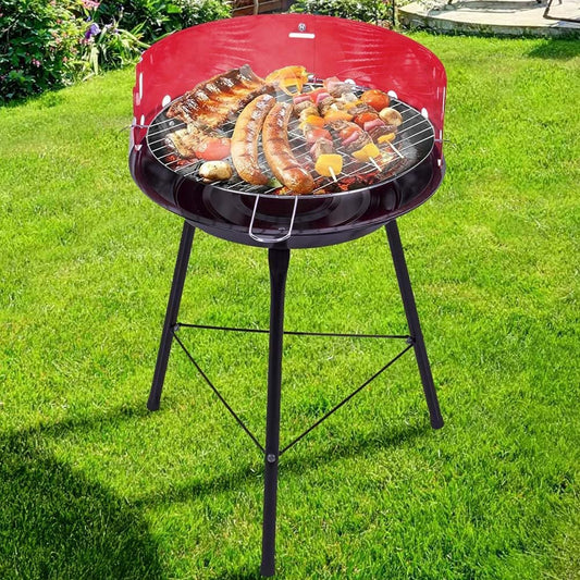 Gril de barbecue en métal avec pare-brise Ø