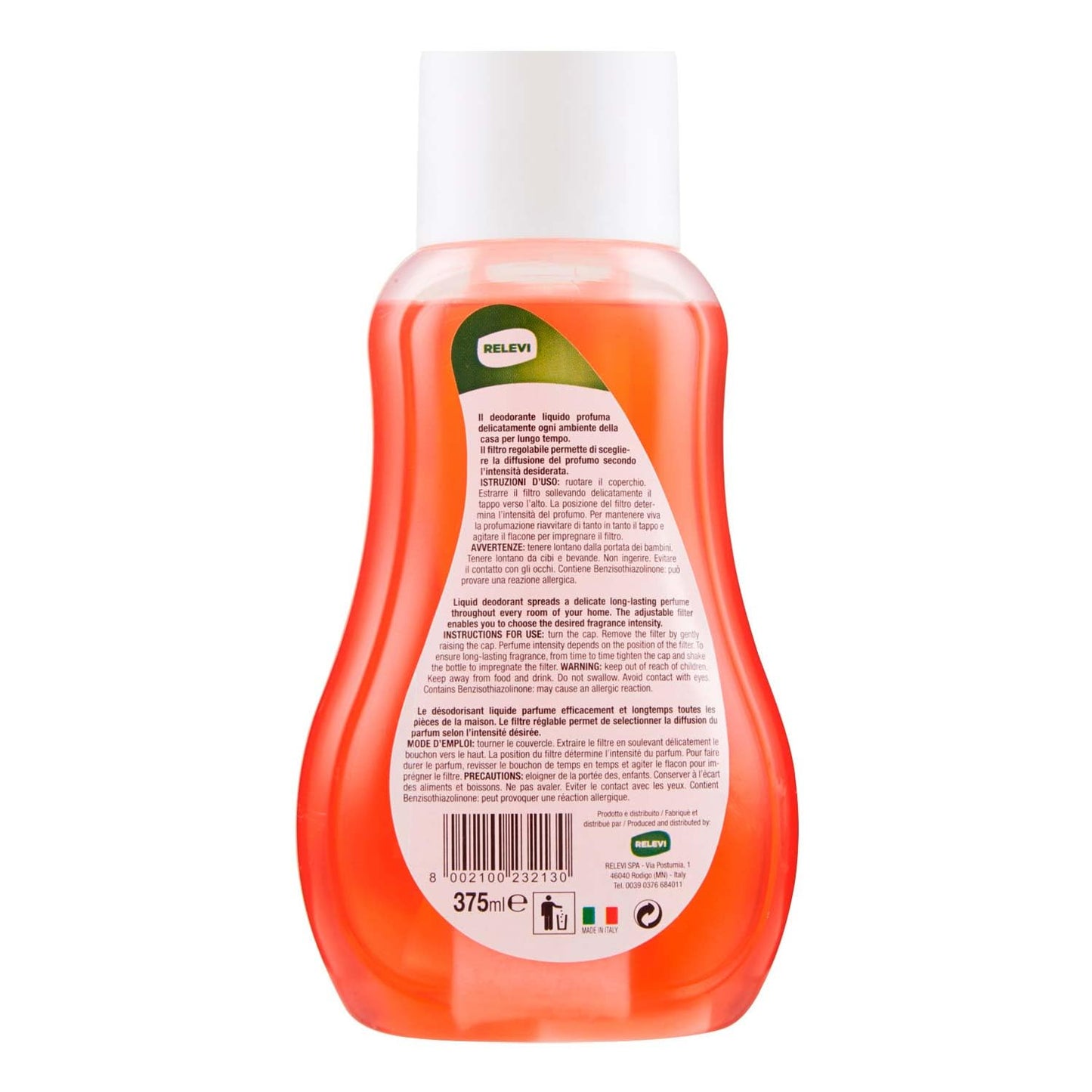 Relevi Deodorante Liquido Assortito 375ml - Profumazione Intensa per Ambienti