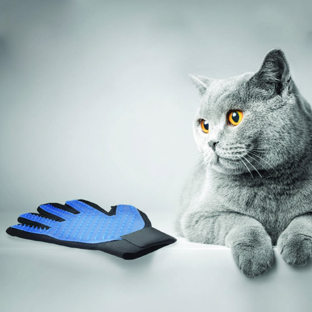Guanti Rimuovi Peli per Cani e Gatti - Spazzola e Massaggio 2 in 1