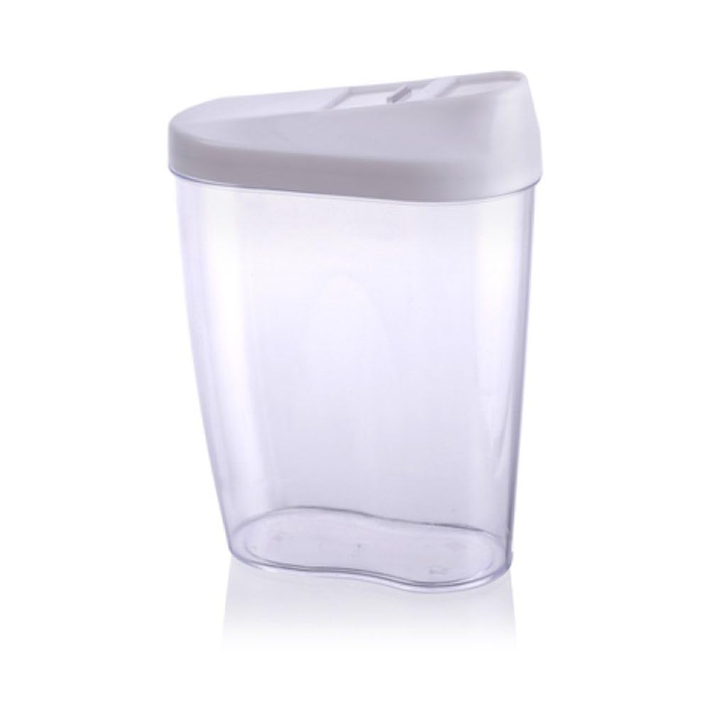 Set di 4 pezzi di contenitore contenitore con dispenser di alpina, bianco, nero, grigio