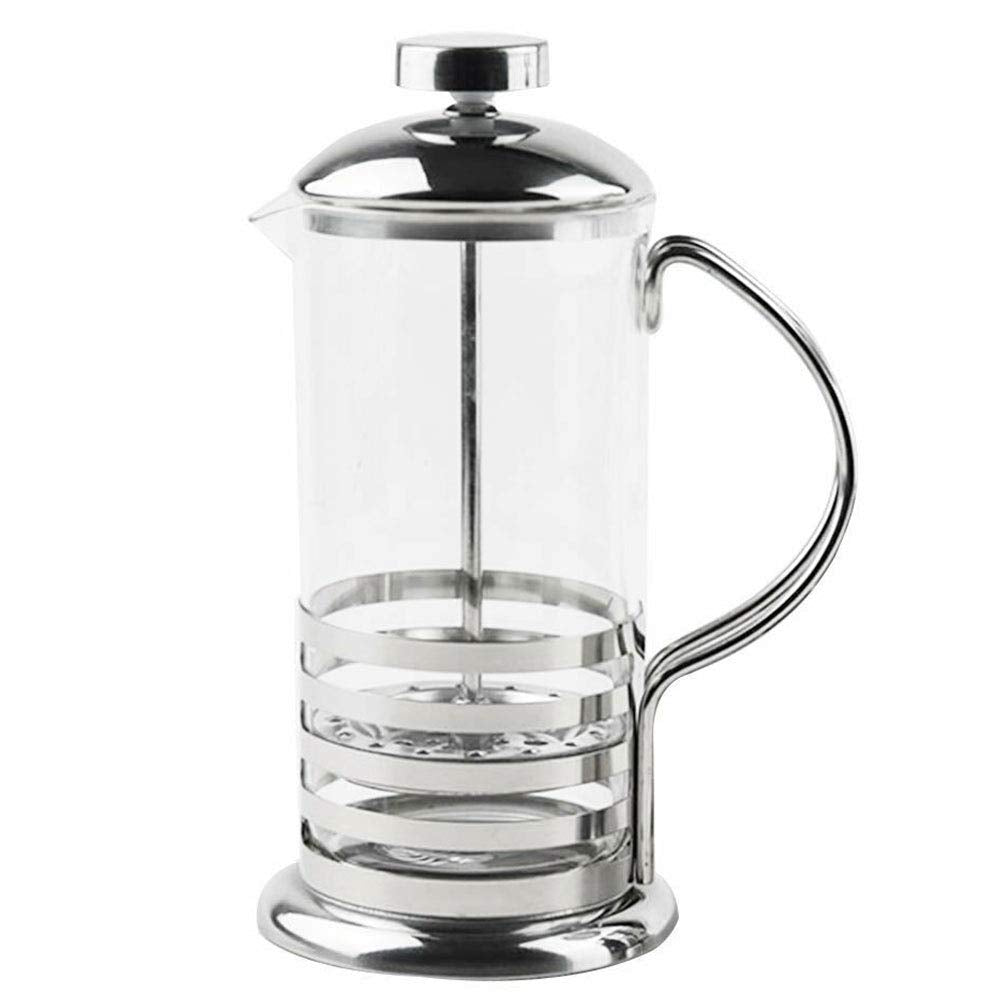 Caffettiera Pressa Francese 350ml Vetro e Metallo - French Press per Caffè Tè Tisane 2 Modelli