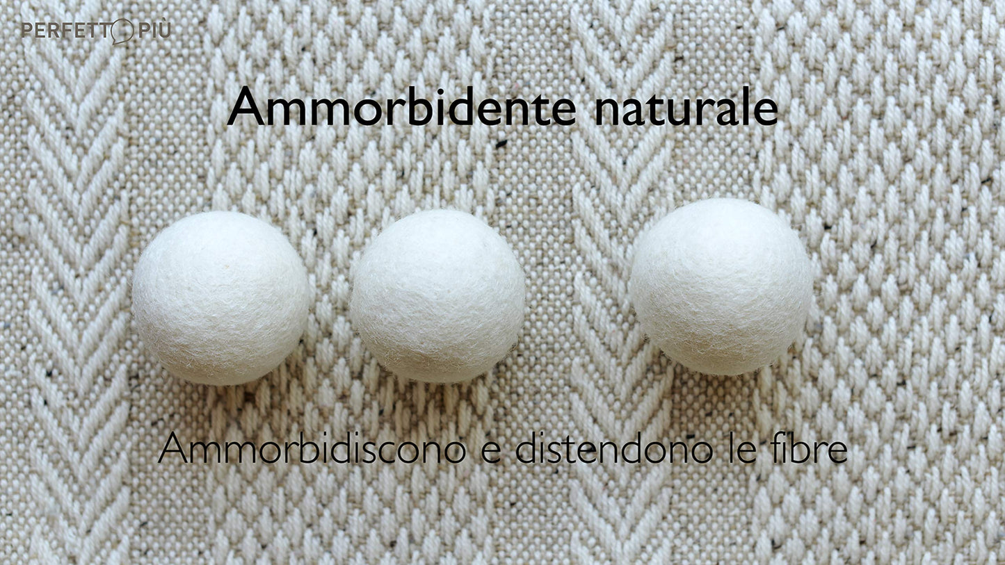 Perfect Plus Bwool Dryer Ball, 100% New Zealand Wool, Multicoloured, 7x7x7 cm