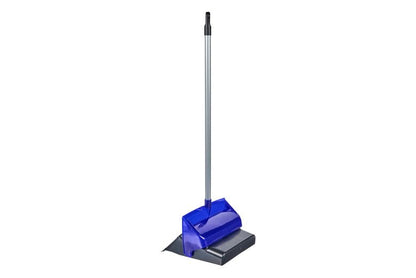 FERCASASHOP Dustpan and Broom Set with Long Handle, in Polyethylene, for Kitchen, Bathroom, Living Room and Garage, Red, Black, Blue