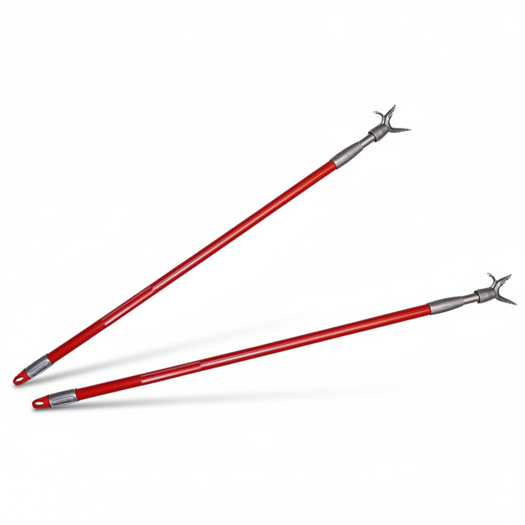 Telescopic metal wardrobe rod up to 150 cm