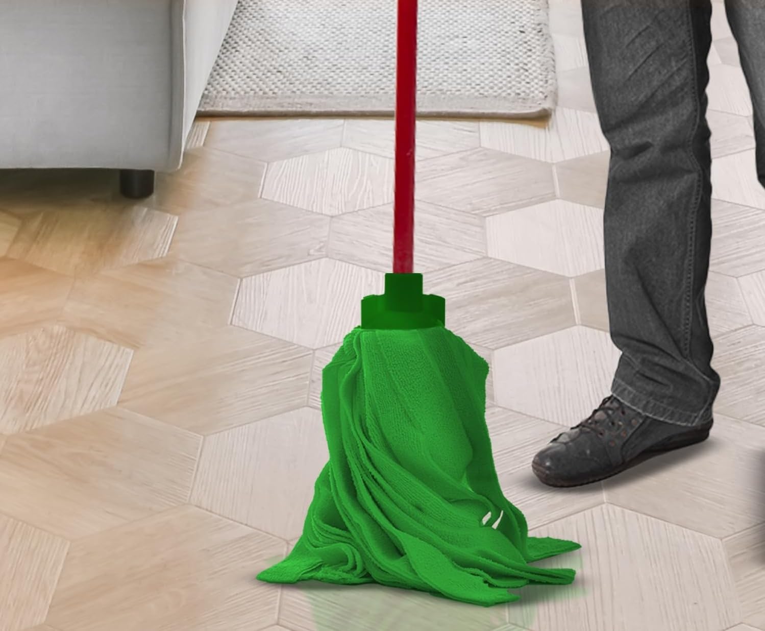 Set 3 Mop Microfibra 200g Professionale Colori Assortiti