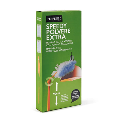 PIUMINO SPOLVERO coll. Speedypolvere + 2 panni + manico tlx