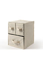 Easybox, TNT Storage Box, 25x25 cm, H 33, 3 Drawers, Ecru