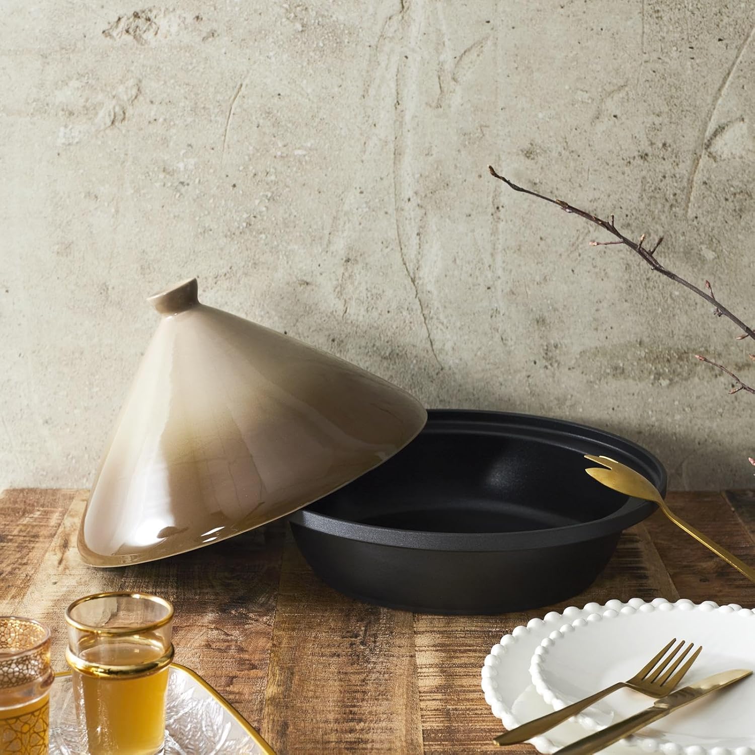 Pentola ad induzione Tajine 30 x 30 x 25 cm.