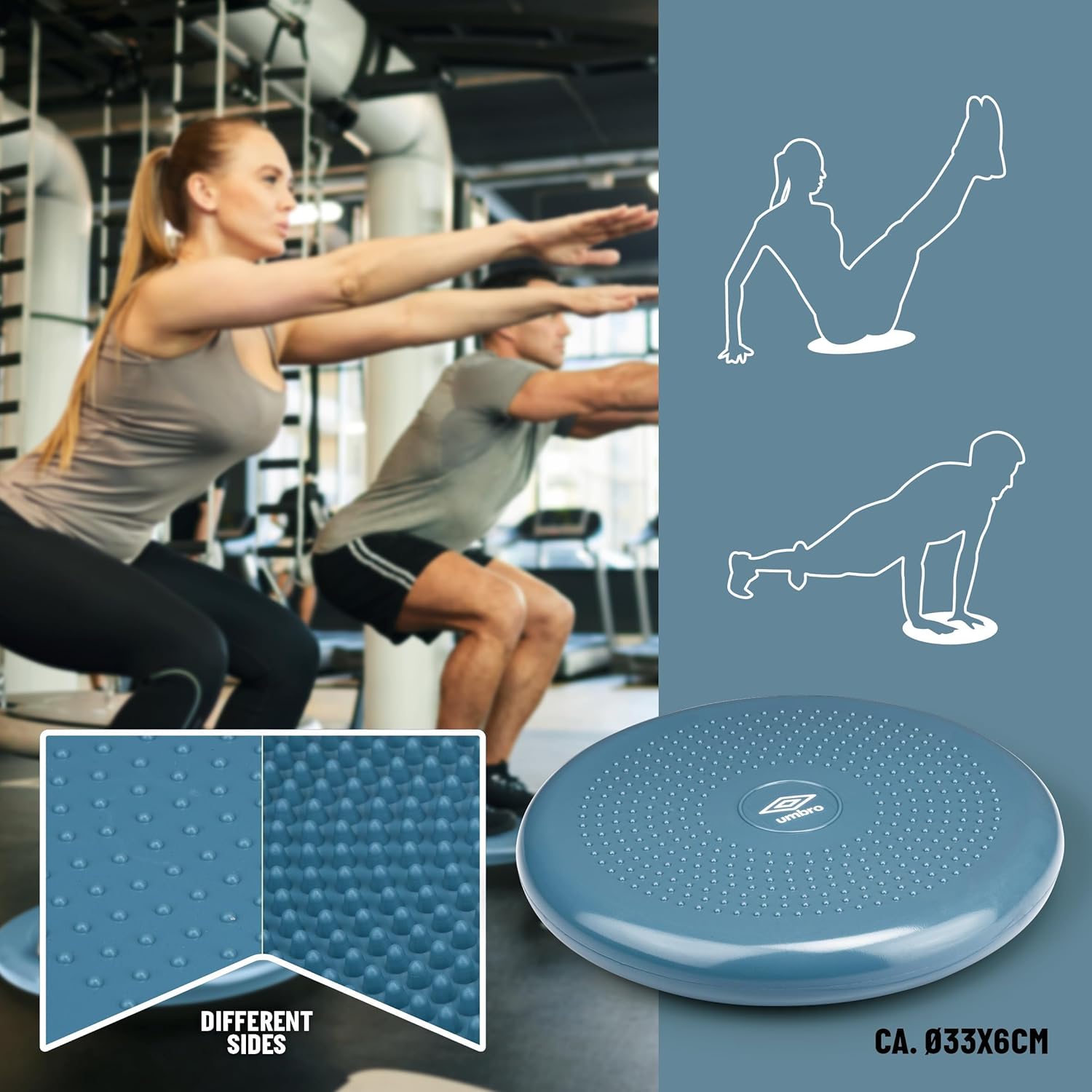 Cuscino per l’Equilibrio – Rinforzo Core e Stabilità – Ø33 cm