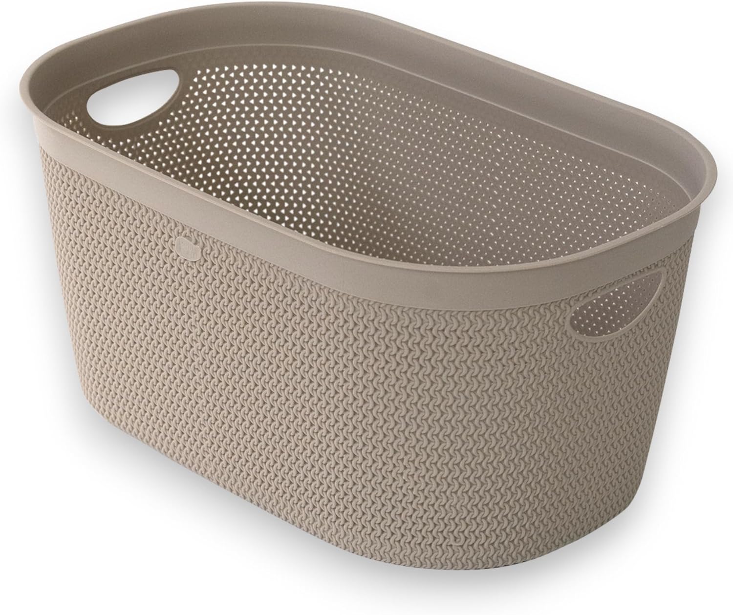 Cesto Portabiancheria Traforato 57L Tortora Belli e Forti