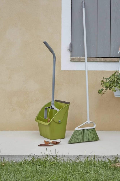 Garden Scopa per Esterni, Plastica, Coccia Ghiaccio/Setola Muschio, 34x5x20.0 cm