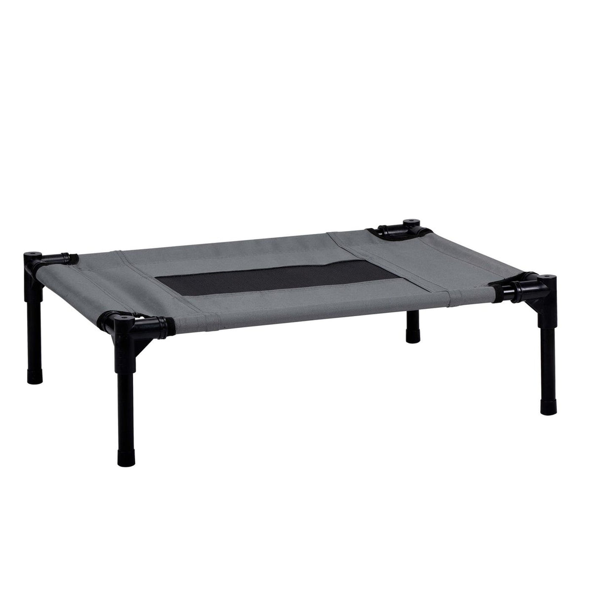 Cuccia Letto per Cani Piccola Taglia | Max 20 kg | 55×43×17 cm | Traspirante con Borsa Trasporto | Grigio