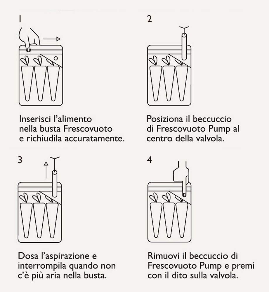 18 PZ. PERFETTO KITCHEN FRESCOVUOTO busta sottovuoto 6 mis.S+6 mis.M + 6 mis.L