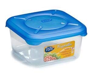 Contenitore ermetico quadrato frigobella Belli e forti lt3.10, blu trasparente