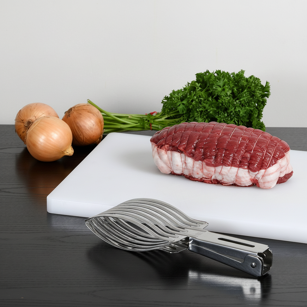 Trancheuse à viande professionnelle en acier inoxydable - Pince à rôtir