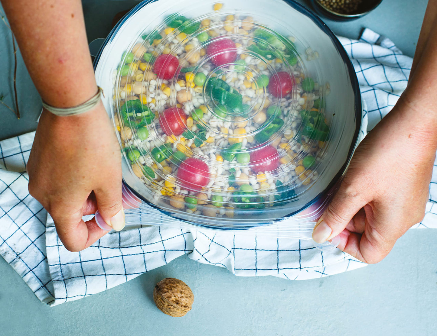 Couvercles en silicone Seal Fresh Collection - Lot de 6 - Tailles variées