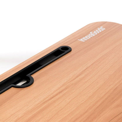 Tavolo Pieghevole Regolabile in Bambù per Laptop - Tavolino Multifunzione Letto Divano