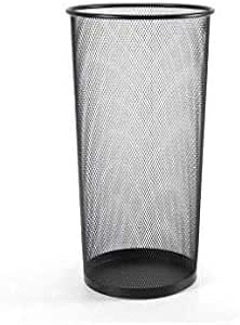 Portaombrelli in Filo di Metallo Nero, 50 cm Altezza, 28 cm Diametro