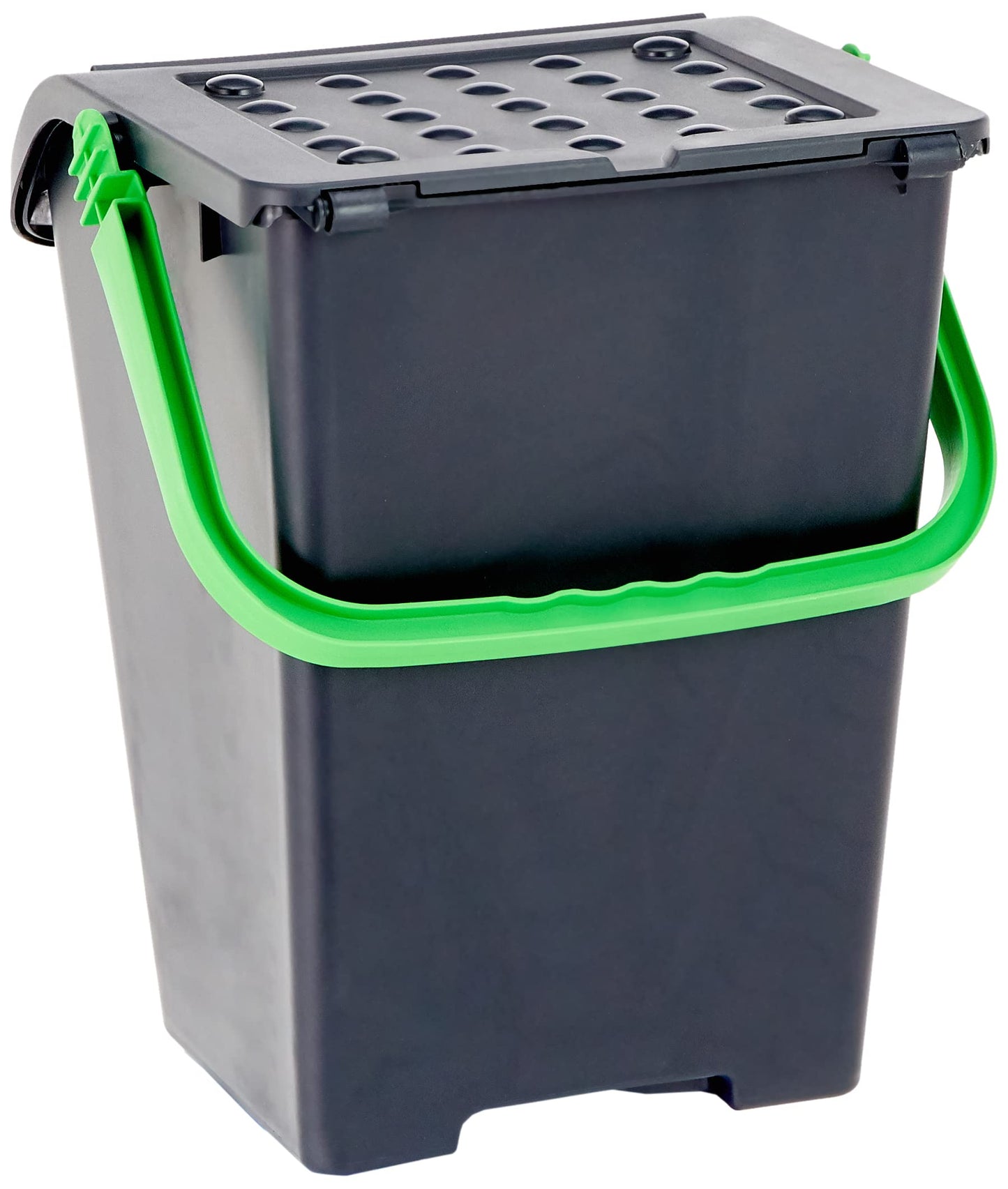 Pattumiera Ecoplast 35L Marrone Raccolta Differenziata Apertura a Libro