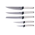 Set 5 Coltelli Cucina Acciaio Inox Manico Ergonomico
