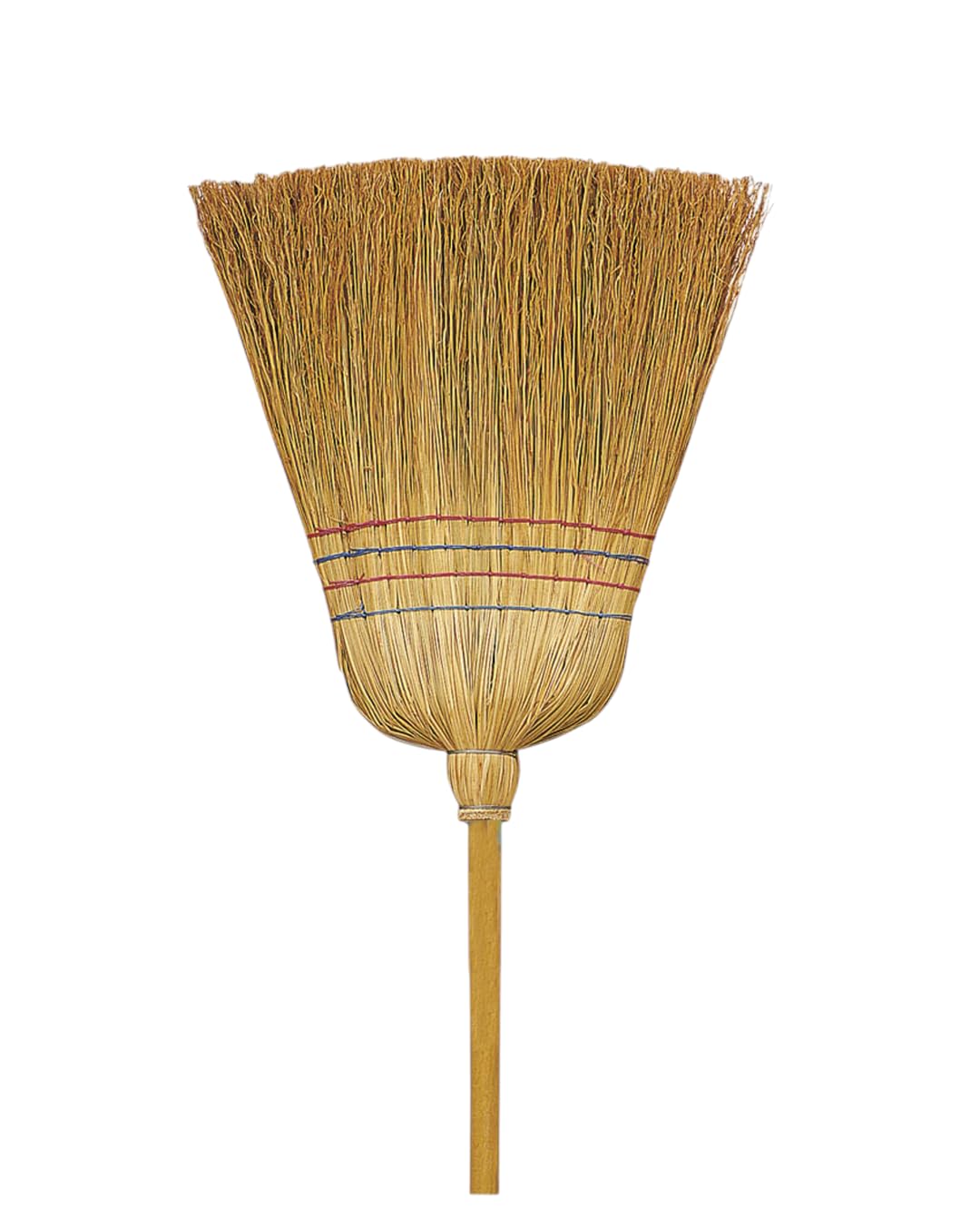 Fercasashop Saggina Broom EXTRA 4 strands with wooden handle 140cm, Natural Fibres, Ideal for Cleaning Exteriors and Rough Floors,