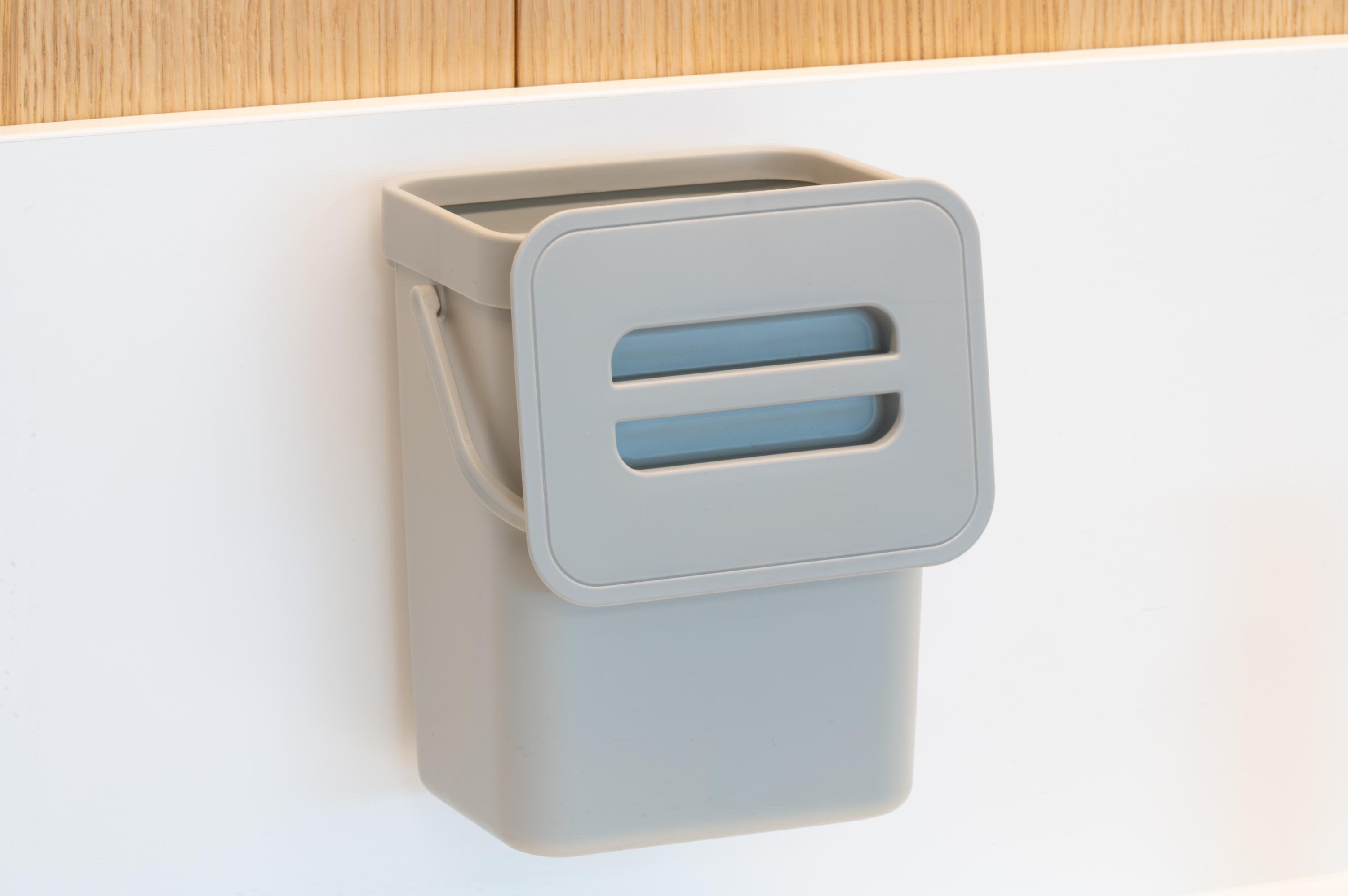 Pattumiera Umido 5L da Appendere - Bidone Organico Cucina 3 Colori