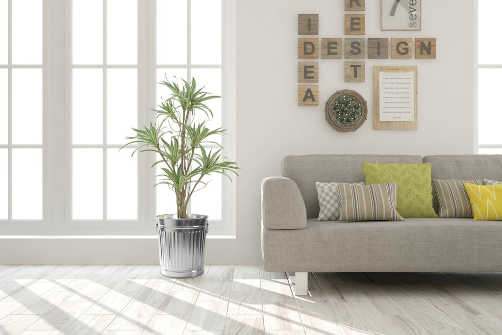 FERCASASHOP® - Bidone per Rifiuti con Coperchio, Diametro 37 cm, Altezza 41 cm, in Zinco, Capienza 35 Litri, Cestino, Pattumiera per Immondizia, per Spazzatura, Bidone con Maniglie