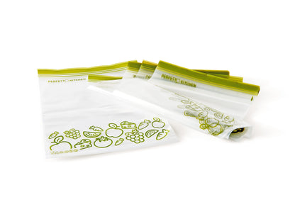 Sacchetti Richiudibili Frigo Freezer 25,5x33cm - Frescofood 10 Pezzi L