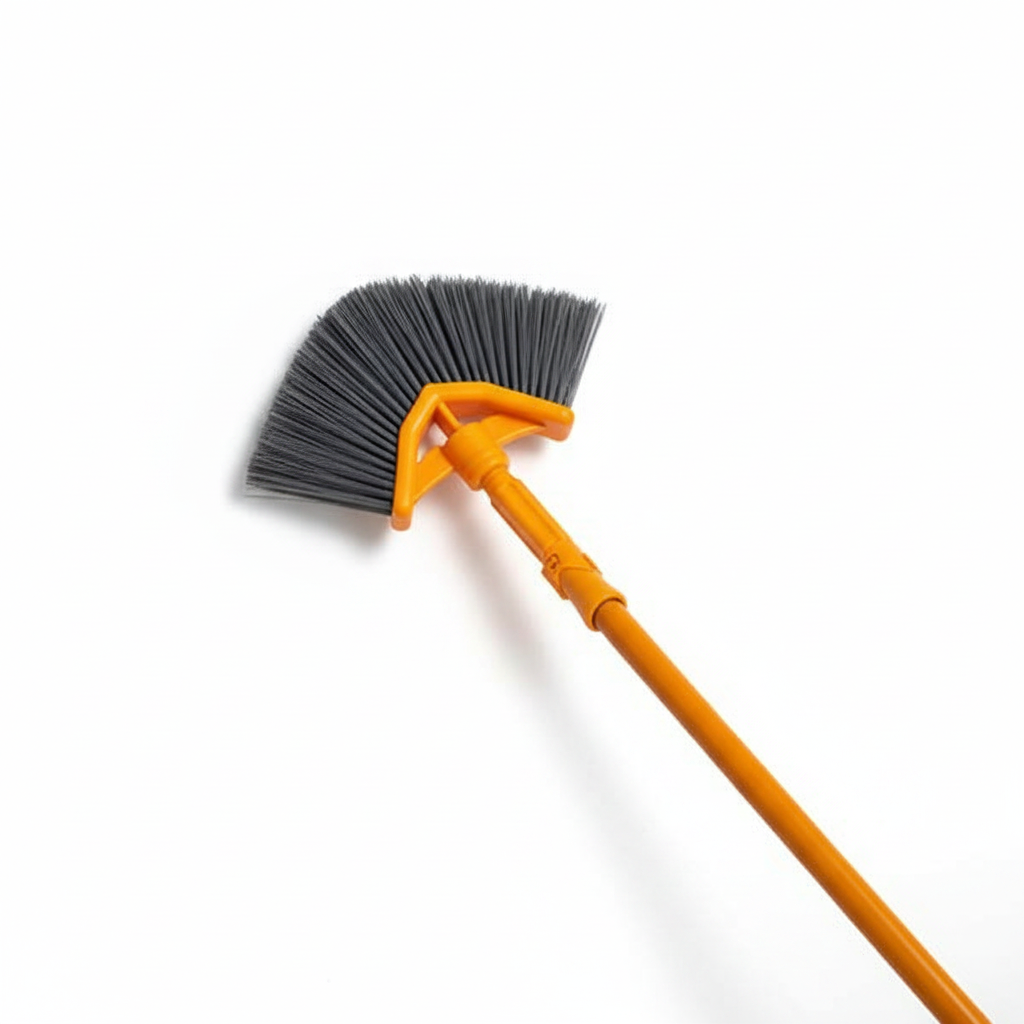 BROSSE D'ANGLE AVEC MANCHE TÉLESCOPIQUE EXTENSIBLE JUSQU'À 152 CM POUR ATTEINDRE TOUS LES CÔTÉS