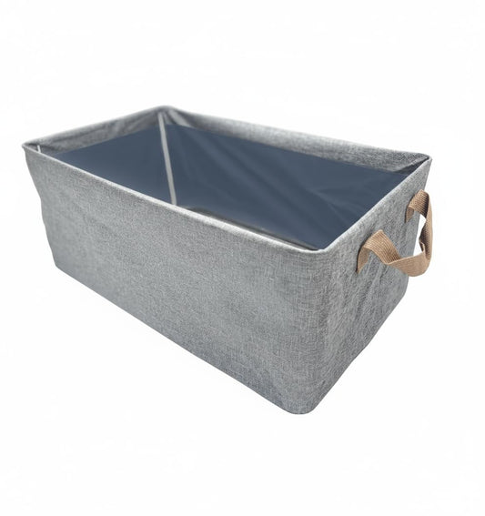 Scatola Organizer Armadio 46x29x19cm - Struttura Metallo - Tessuto Non Tessuto Antipolvere