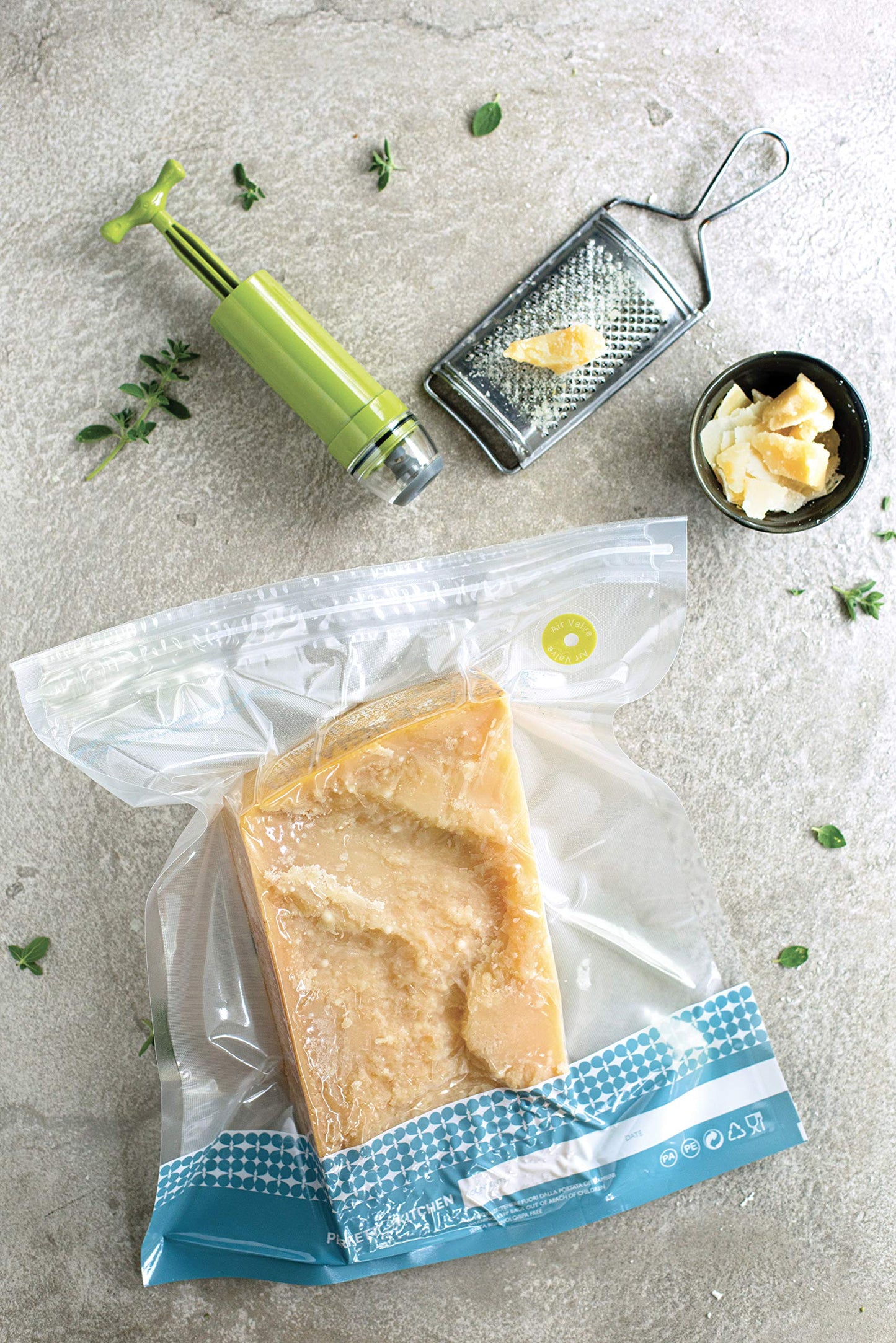 Buste Sottovuoto Frescovuoto XL - 4 Pezzi Riutilizzabili 30x34cm per Conservazione Alimenti