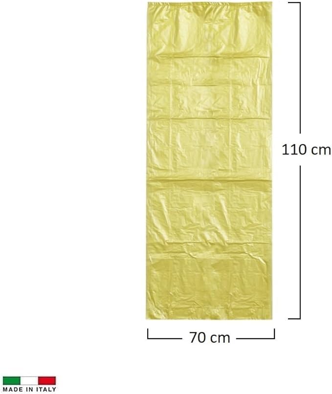 FercasaShop® 350 TRANSPARENT garbage bags, size 70x110 cm, 110 Litre capacity, bags for separate waste collection, 35 rolls of 10 pieces