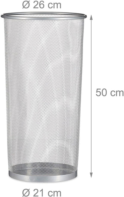 Portaombrelli Metallo Rete 50cm - Contenitore Multifunzione Design Moderno