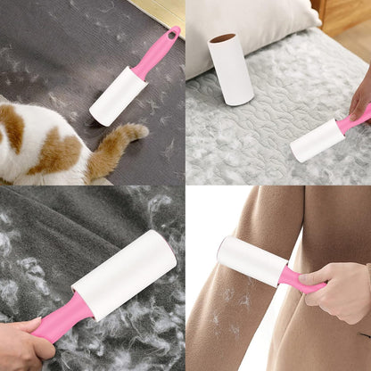 FercasaShop® Cleaning Brush Set, Velvet Brush and Adhesive Brush 60 Sheets, for Clothes, Sofas and Carpets