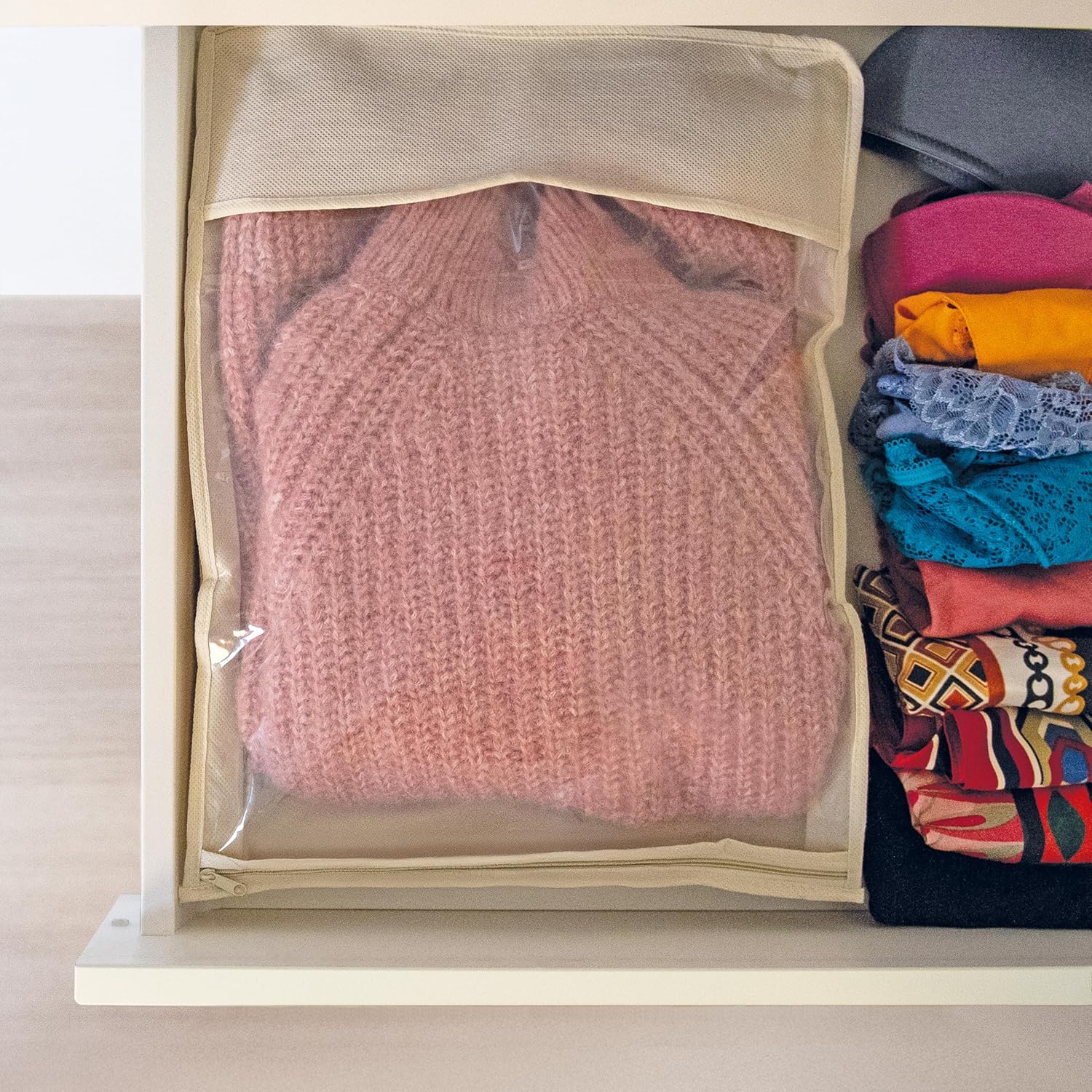 Easybag Pullover Sacco Custodia TNT, 2 Pezzi, cm 33X45, H 5 2 colori