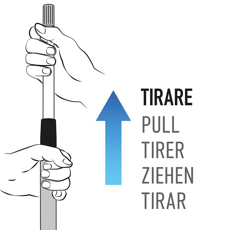 Manico Telescopico in Metallo Verniciato Allungabile fino a 3mt