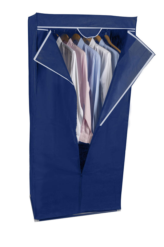 alpina - TNT Fabric Wardrobe Camping Clothes Hanger 75 x 50 x 160 cm Blue