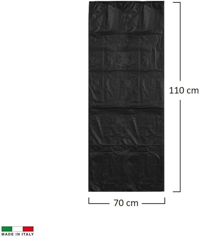 FercasaShop® 350 TRANSPARENT garbage bags, size 70x110 cm, 110 Litre capacity, bags for separate waste collection, 35 rolls of 10 pieces