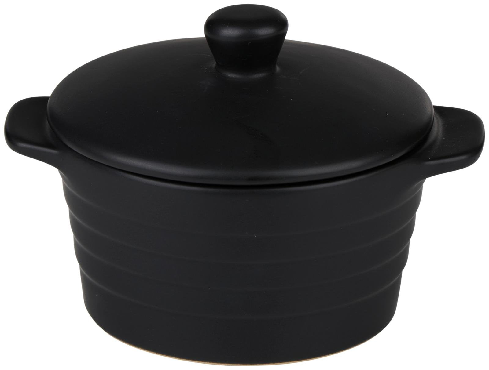 Set 2 Mini Casseruole Coperchio 13x10cm 210ml Forno