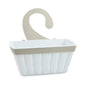 Ecoplast, Basket with Universal and Removable Hook, Can be Hung in Any Bathroom as a Shower Caddy, Made of Recycled Plastic, Eco-sustainable Item, Anthracite Color