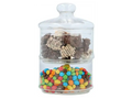 Barattolo Portalimenti in Vetro 2 Livelli | Ø16×28 cm | Dolci, Biscotti, Alimenti | Alpina