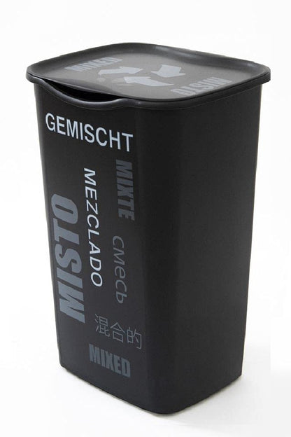 Pattumiera Raccolta Differenziata 50L - Bidone Recicling con Coperchio 4 Colori