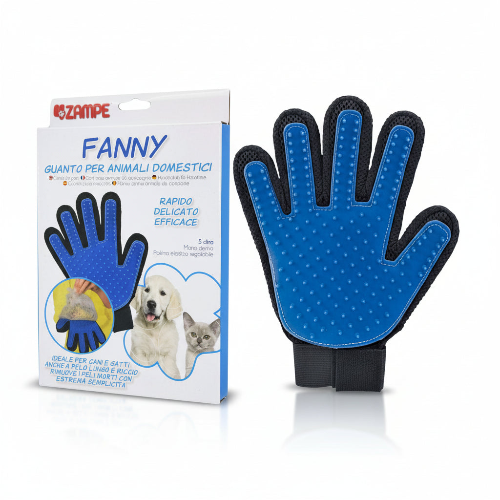 Guanti Rimuovi Peli per Cani e Gatti - Spazzola e Massaggio 2 in 1