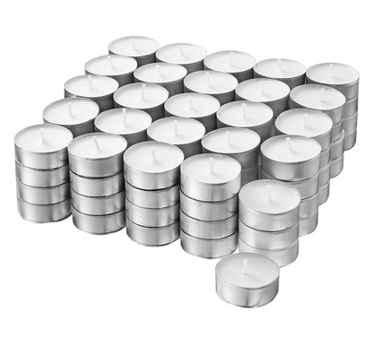Candele tea light Lumini Scaldavivande 100 pz