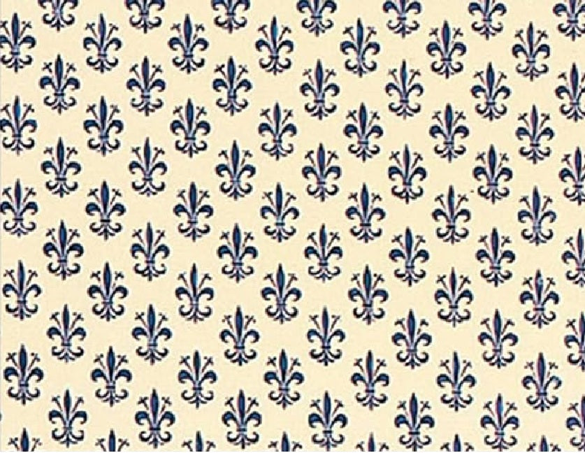 Washable paper roll for drawers, 50cm x 5m, Florentine Lily design