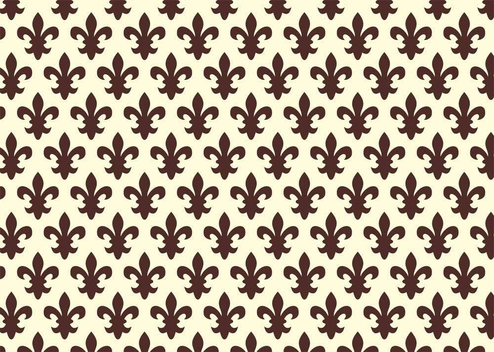 Rouleau de papier lavable pour tiroirs, 50 cm x 5 m, motif Lys florentin