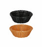 Set 2 Cestini Pane Intrecciati MOD. VIMINI Marrone Nero - CM.20