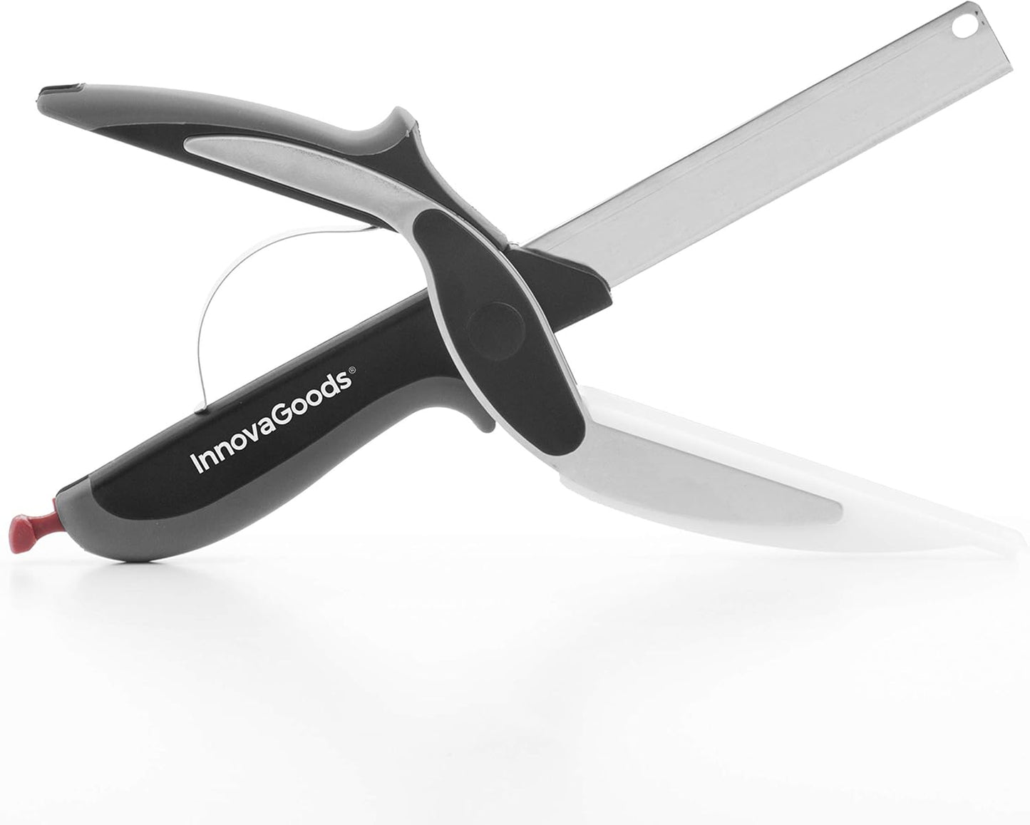 Coltello-Forbici con Mini Tagliere Integrato InnovaGoods - 2 in 1 Multifunzione