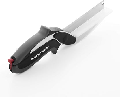 Coltello-Forbici con Mini Tagliere Integrato InnovaGoods - 2 in 1 Multifunzione