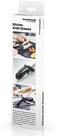 Coltello-Forbici con Mini Tagliere Integrato InnovaGoods - 2 in 1 Multifunzione